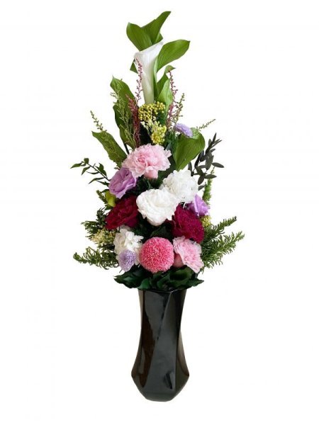 画像1: プリザーブドフラワー仏花210　サイズ（L）（花器は付属しておりません） (1)