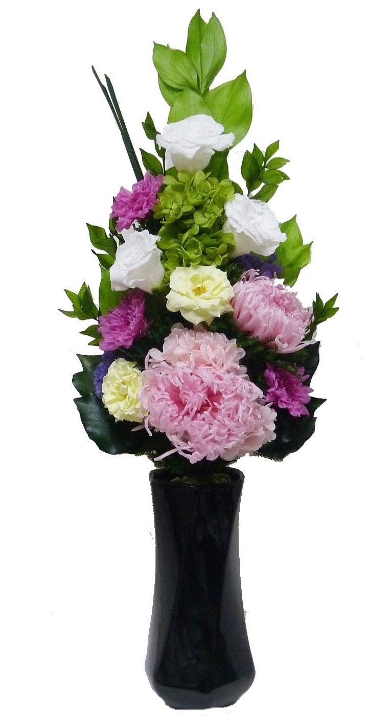プリザーブドフラワー仏花145 サイズ（L）（花器は付属しており 